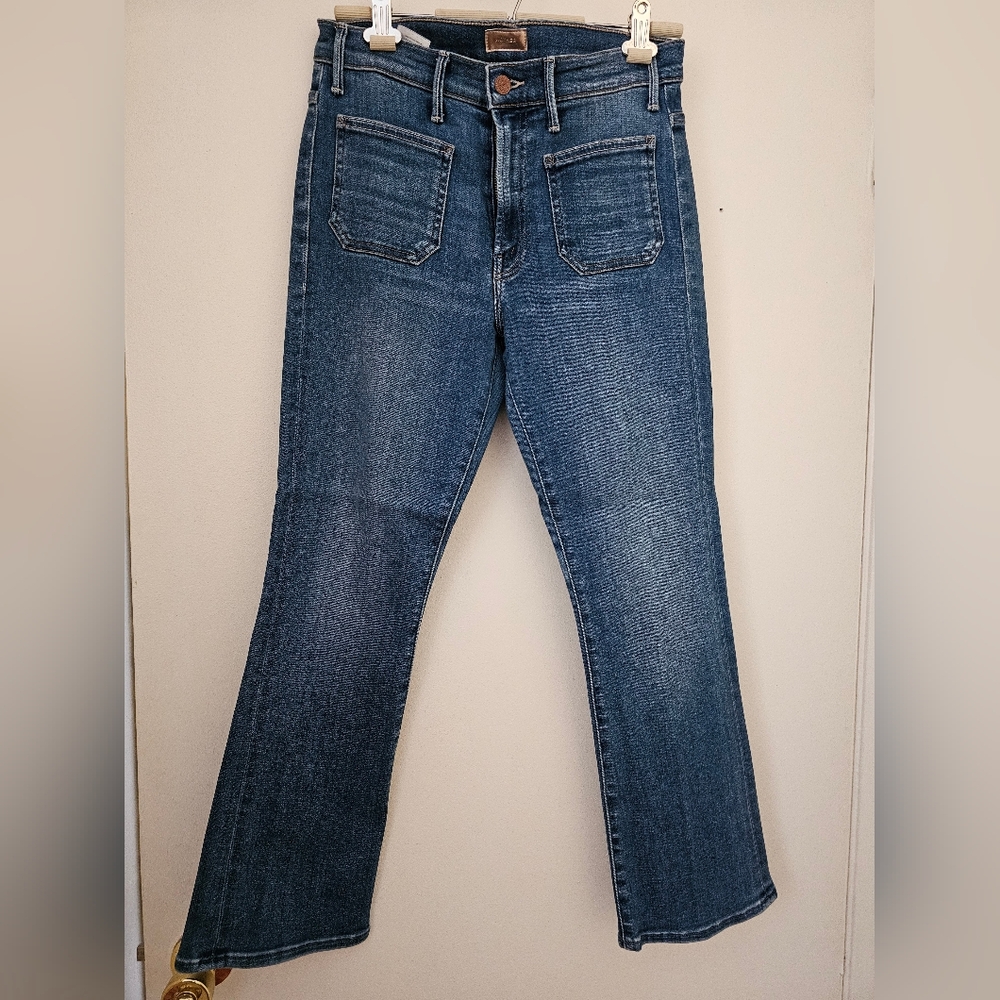 MOTHER Flare Jeans in Classic Blue